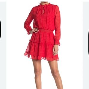 NSR smocked  Red Dress- brand new